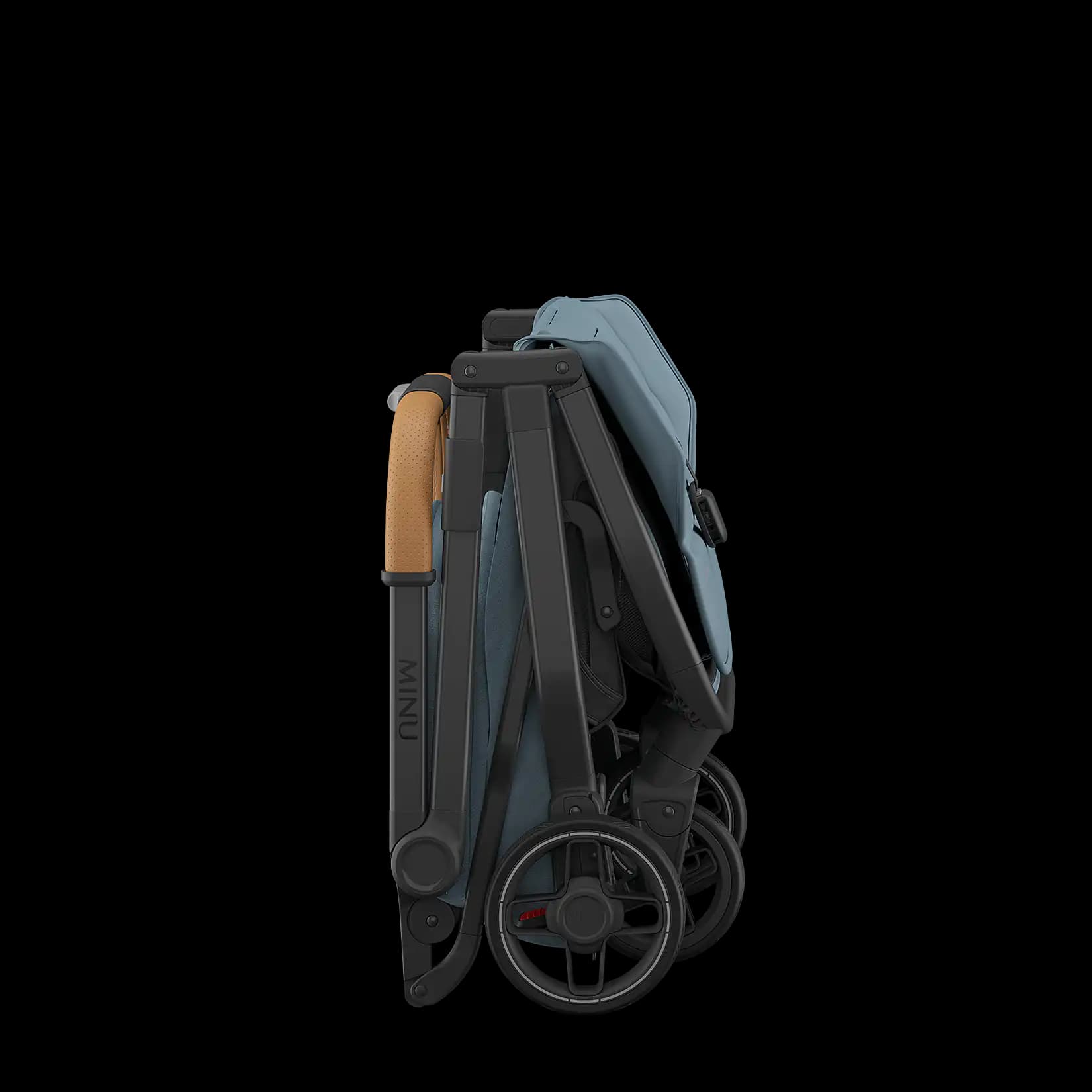 UPPAbaby Minu V3 travel stroller lightweight stroller thumbnail 3 - detailed view showing features and design