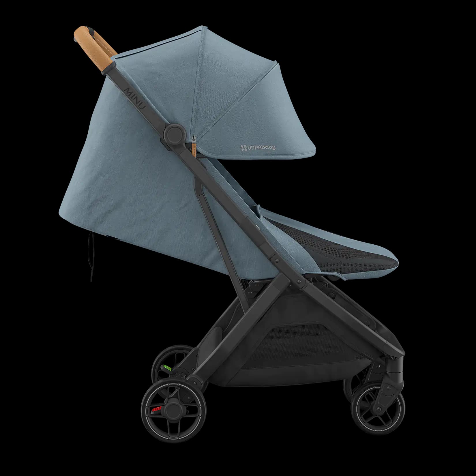 UPPAbaby Minu V3 travel stroller lightweight stroller thumbnail 5 - detailed view showing features and design